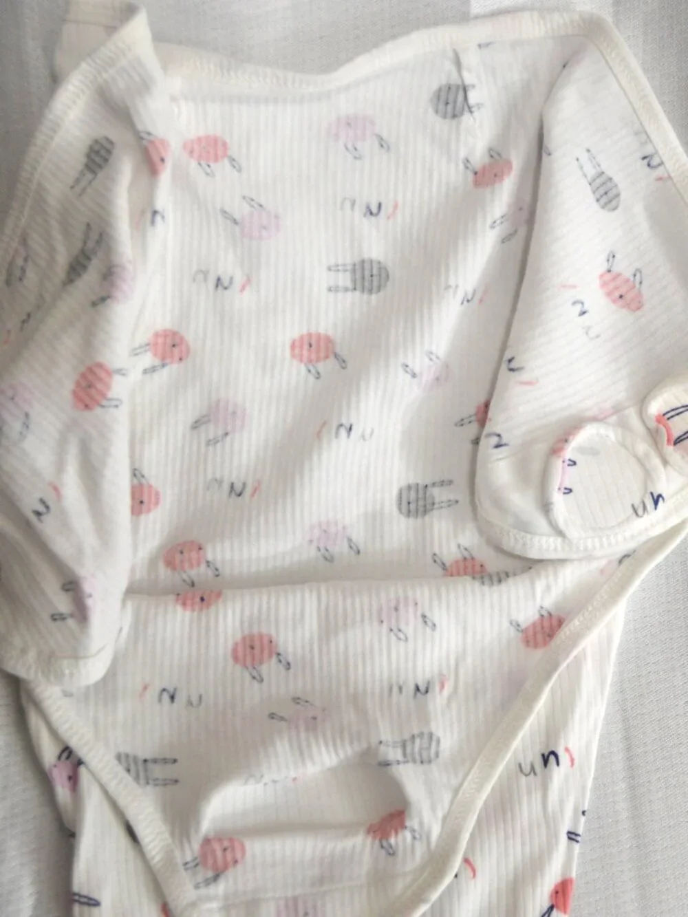 Baby Swaddle Wrap, Pink & Gray Animal Print, approx.0-3M